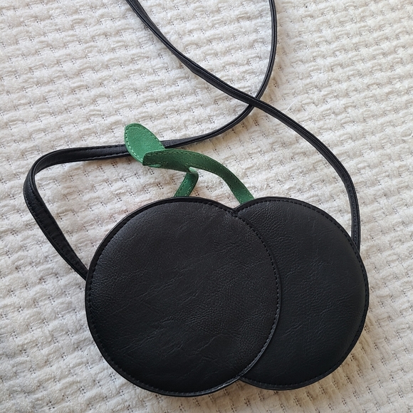 Cherry Red And Black Women's Crossbody Bag Purse - Picture 2 of 11